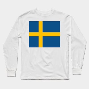 Sweden flag Long Sleeve T-Shirt